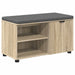Bancă pentru hol cu pernă cu raft Stejar Sonoma 80 x 38 x 46 cm - WALTI WALTI