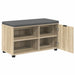 Bancă pentru hol cu pernă cu raft Stejar Sonoma 80 x 38 x 46 cm - WALTI WALTI