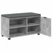 Bancă pentru hol cu pernă cu raft Gri Beton 80 x 38 x 46 cm - WALTI WALTI