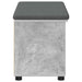 Bancă pentru hol cu pernă cu raft Gri Beton 80 x 38 x 46 cm - WALTI WALTI