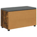 Bancă pentru hol cu pernă cu raft Stejar Afumat 80 x 38 x 46 cm - WALTI WALTI