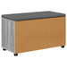 Bancă pentru hol cu pernă cu raft Sonoma gri 80 x 38 x 46 cm - WALTI WALTI