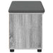 Bancă pentru hol cu pernă cu raft Sonoma gri 80 x 38 x 46 cm - WALTI WALTI