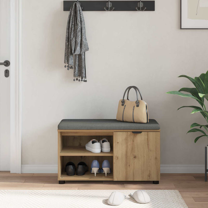 Bancă pentru hol Stejar Artizanal 80 x 38 x 46 cm WALTI