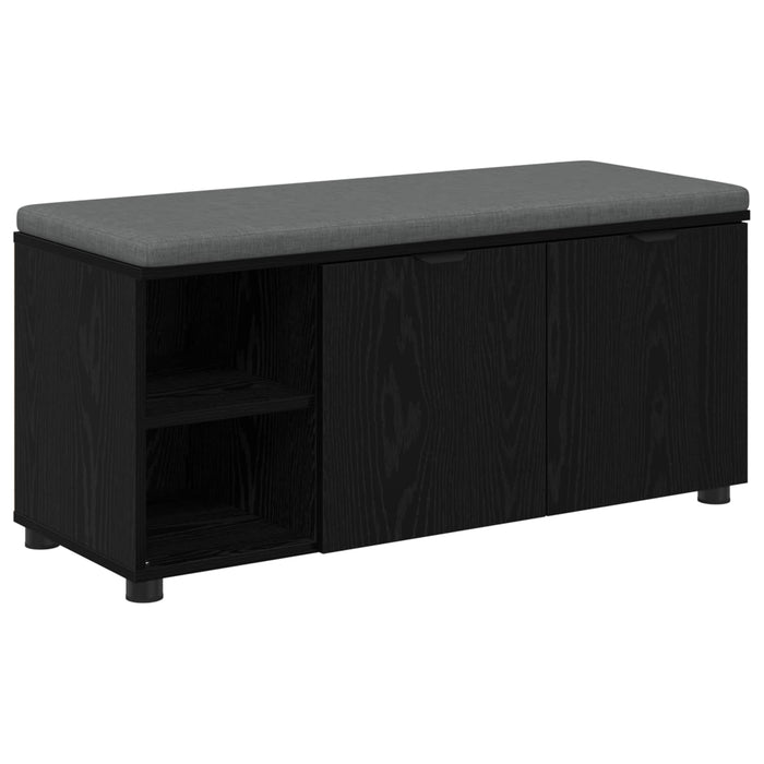 Bancă pentru hol cu pernă cu raft Stejar Negru 100 x 38 x 46 cm - WALTI WALTI