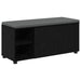 Bancă pentru hol cu pernă cu raft Stejar Negru 100 x 38 x 46 cm - WALTI WALTI