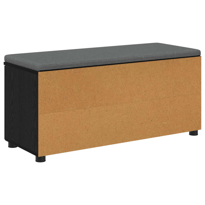 Bancă pentru hol cu pernă cu raft Stejar Negru 100 x 38 x 46 cm - WALTI WALTI