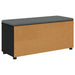Bancă pentru hol cu pernă cu raft Stejar Negru 100 x 38 x 46 cm - WALTI WALTI