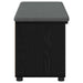 Bancă pentru hol cu pernă cu raft Stejar Negru 100 x 38 x 46 cm - WALTI WALTI