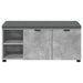 Bancă pentru hol cu pernă cu raft Gri Beton 100 x 38 x 46 cm - WALTI WALTI