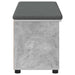Bancă pentru hol cu pernă cu raft Gri Beton 100 x 38 x 46 cm - WALTI WALTI