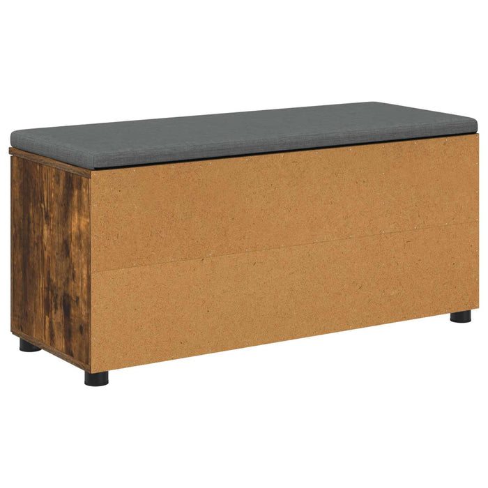 Bancă pentru hol cu pernă cu ușă Stejar Afumat 100 x 38 x 46 cm - WALTI WALTI