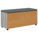 Bancă pentru hol cu pernă cu raft Sonoma gri 100 x 38 x 46 cm - WALTI WALTI