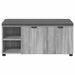 Bancă pentru hol cu pernă cu raft Sonoma gri 100 x 38 x 46 cm - WALTI WALTI