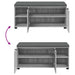 Bancă pentru hol cu pernă cu raft Sonoma gri 100 x 38 x 46 cm - WALTI WALTI