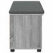 Bancă pentru hol cu pernă cu raft Sonoma gri 100 x 38 x 46 cm - WALTI WALTI