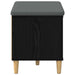 Bancă pentru hol cu pernă cu ușă Stejar Negru 60 x 38 x 46 cm - WALTI WALTI