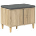 Bancă pentru hol cu pernă cu ușă Stejar Sonoma 60 x 38 x 46 cm - WALTI WALTI