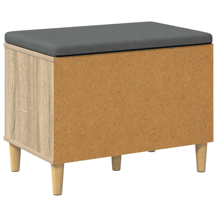 Bancă pentru hol cu pernă cu ușă Stejar Sonoma 60 x 38 x 46 cm - WALTI WALTI