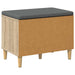 Bancă pentru hol cu pernă cu ușă Stejar Sonoma 60 x 38 x 46 cm - WALTI WALTI