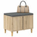 Bancă pentru hol cu pernă cu ușă Stejar Sonoma 60 x 38 x 46 cm - WALTI WALTI