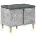 Bancă pentru hol cu pernă cu ușă Gri Beton 60 x 38 x 46 cm - WALTI WALTI