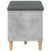Bancă pentru hol cu pernă cu ușă Gri Beton 60 x 38 x 46 cm - WALTI WALTI