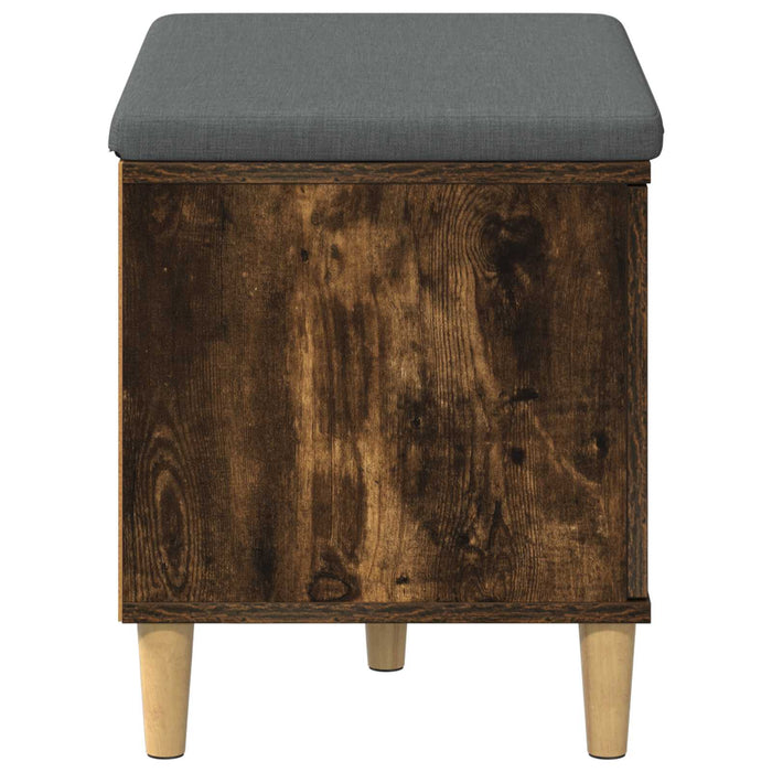 Bancă pentru hol cu pernă cu ușă Stejar Afumat 60 x 38 x 46 cm - WALTI WALTI