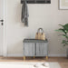 Bancă pentru hol cu pernă cu ușă Sonoma gri 60 x 38 x 46 cm - WALTI WALTI