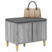 Bancă pentru hol cu pernă cu ușă Sonoma gri 60 x 38 x 46 cm - WALTI WALTI