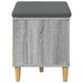 Bancă pentru hol cu pernă cu ușă Sonoma gri 60 x 38 x 46 cm - WALTI WALTI