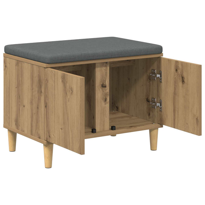 Bancă pentru hol Stejar Artizanal 60 x 38 x 46 cm WALTI