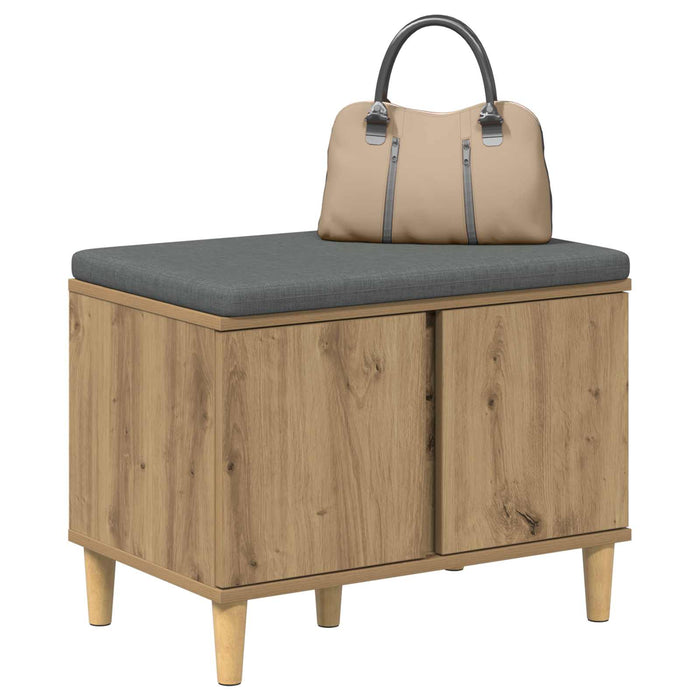 Bancă pentru hol Stejar Artizanal 60 x 38 x 46 cm WALTI