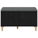 Bancă pentru hol cu pernă cu ușă Stejar Negru 80 x 38 x 46 cm - WALTI WALTI