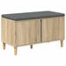 Bancă pentru hol cu pernă cu ușă Stejar Sonoma 80 x 38 x 46 cm - WALTI WALTI