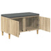 Bancă pentru hol cu pernă cu ușă Stejar Sonoma 80 x 38 x 46 cm - WALTI WALTI