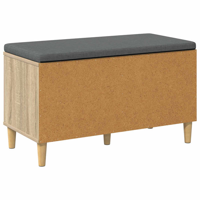 Bancă pentru hol cu pernă cu ușă Stejar Sonoma 80 x 38 x 46 cm - WALTI WALTI