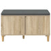 Bancă pentru hol cu pernă cu ușă Stejar Sonoma 80 x 38 x 46 cm - WALTI WALTI