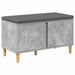 Bancă pentru hol cu pernă cu ușă Gri Beton 80 x 38 x 46 cm - WALTI WALTI