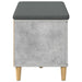 Bancă pentru hol cu pernă cu ușă Gri Beton 80 x 38 x 46 cm - WALTI WALTI