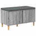 Bancă pentru hol cu pernă cu ușă Sonoma gri 80 x 38 x 46 cm - WALTI WALTI