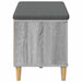 Bancă pentru hol cu pernă cu ușă Sonoma gri 80 x 38 x 46 cm - WALTI WALTI