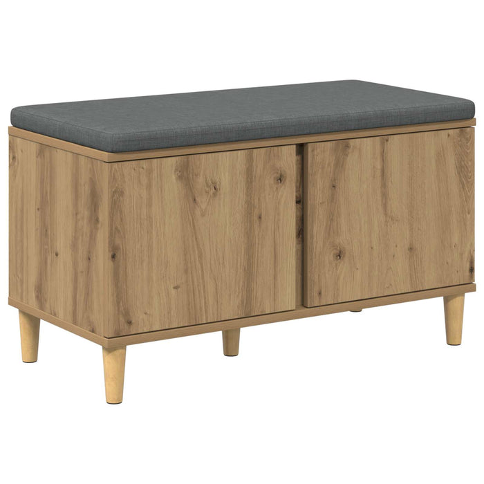 Bancă pentru hol cu pernă Stejar Artizanal 80 x 38 x 46 cm - WALTI WALTI