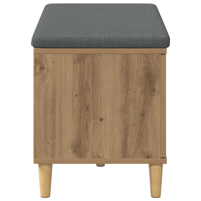 Bancă pentru hol cu pernă Stejar Artizanal 80 x 38 x 46 cm - WALTI WALTI