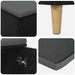 Bancă pentru hol cu pernă cu ușă Stejar Negru 100 x 38 x 46 cm - WALTI WALTI