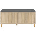Bancă pentru hol cu pernă cu ușă Stejar Sonoma 100 x 38 x 46 cm - WALTI WALTI