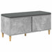 Bancă pentru hol cu pernă cu ușă Gri Beton 100 x 38 x 46 cm - WALTI WALTI