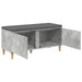 Bancă pentru hol cu pernă cu ușă Gri Beton 100 x 38 x 46 cm - WALTI WALTI
