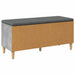 Bancă pentru hol cu pernă cu ușă Gri Beton 100 x 38 x 46 cm - WALTI WALTI