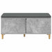 Bancă pentru hol cu pernă cu ușă Gri Beton 100 x 38 x 46 cm - WALTI WALTI